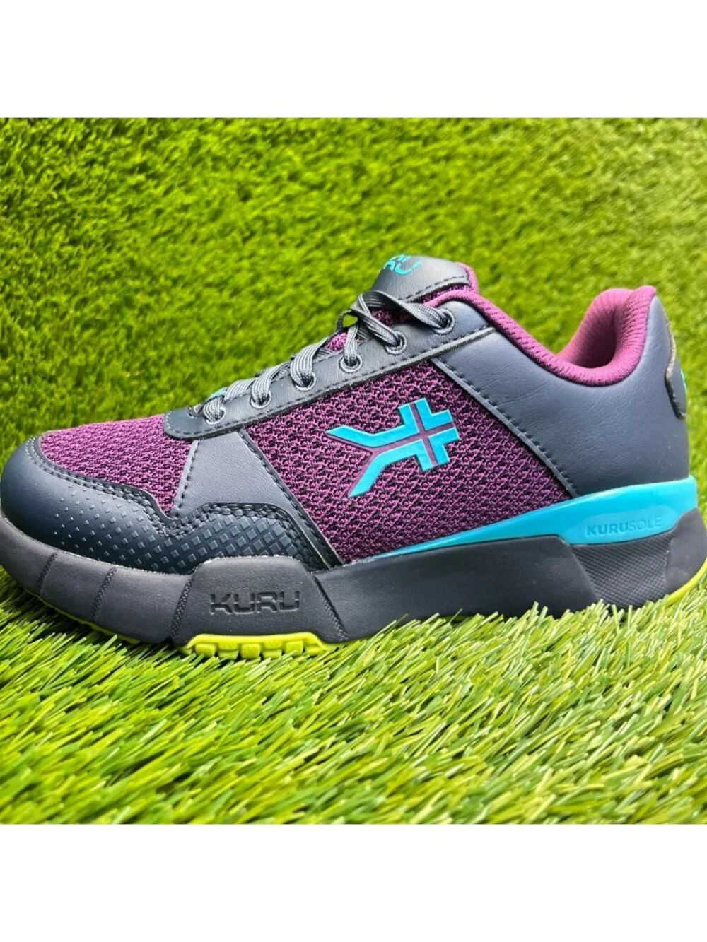 Kuru Quantum 2.0 Womens Size 5.5D Purple Blue Athletic Running Shoes Sneakers